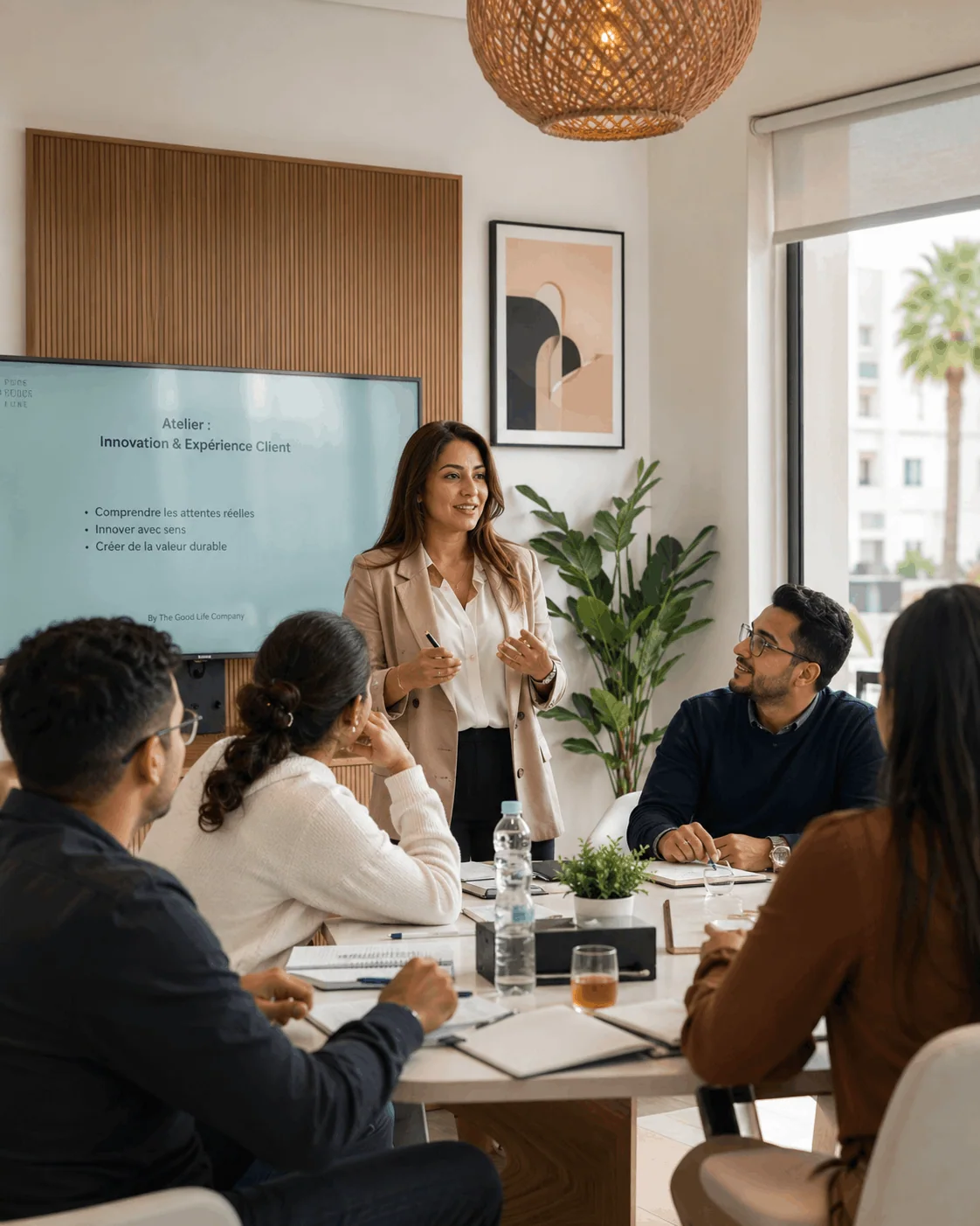 Un atelier collectif en entreprise